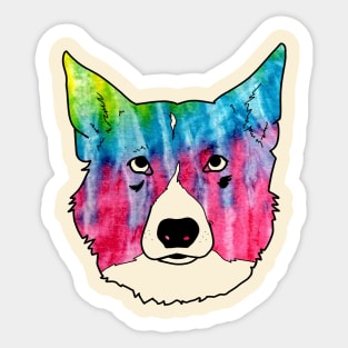 Tie Dye Doggo Sticker